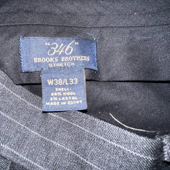 Brooks Brothers 346 Charcoal Gray Pinstriped Suit - Picture 7 of 8